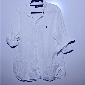 Men’s Polo Button Down XL - White